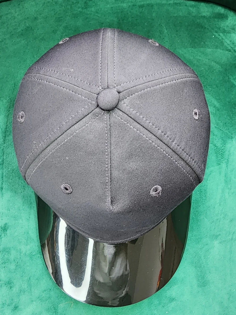 Black Cap with Reflective Visor